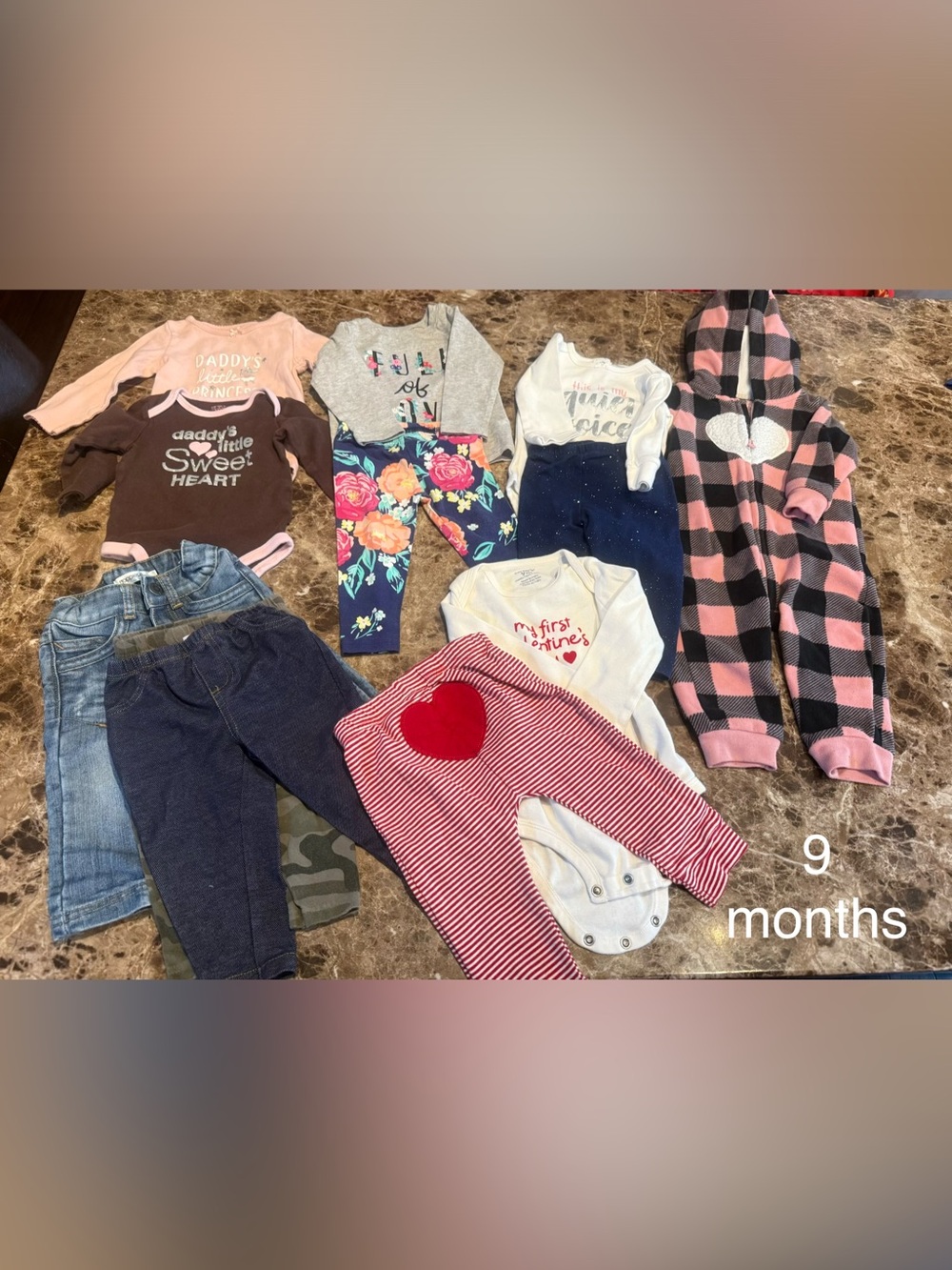 Baby Girl Mixed Outfit Set 9 months
